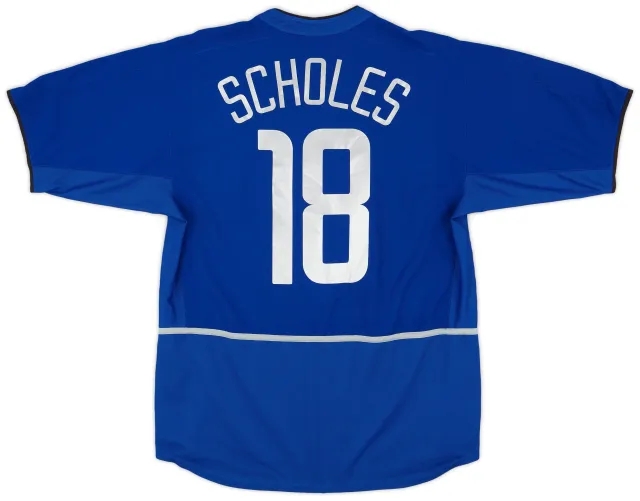 Nike 2002-03 Manchester United Third Shirt Scholes #18 - 5/10 - (L)