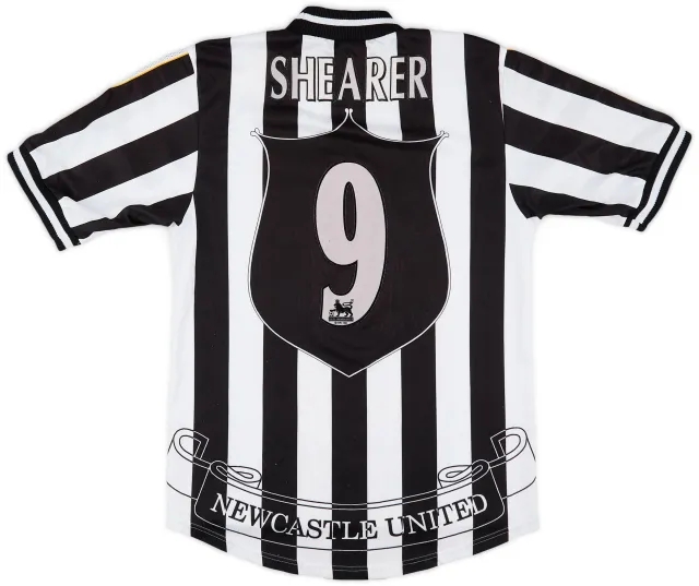 adidas 1997-99 Newcastle Home Shirt Shearer #9 - 6/10 - (S)