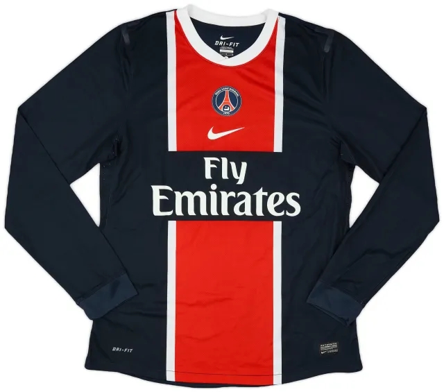 Nike 2011-12 Paris Saint-Germain Player Issue Home L/S Shirt - 9/10 - (L)