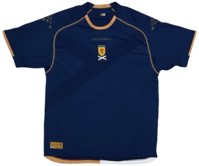 Diadora 2007-08 Scotland Home Shirt - 6/10 - (XL)