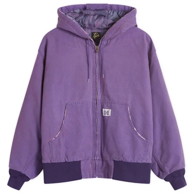 Needles Women's Zipped Work Oxford Jacket Purple