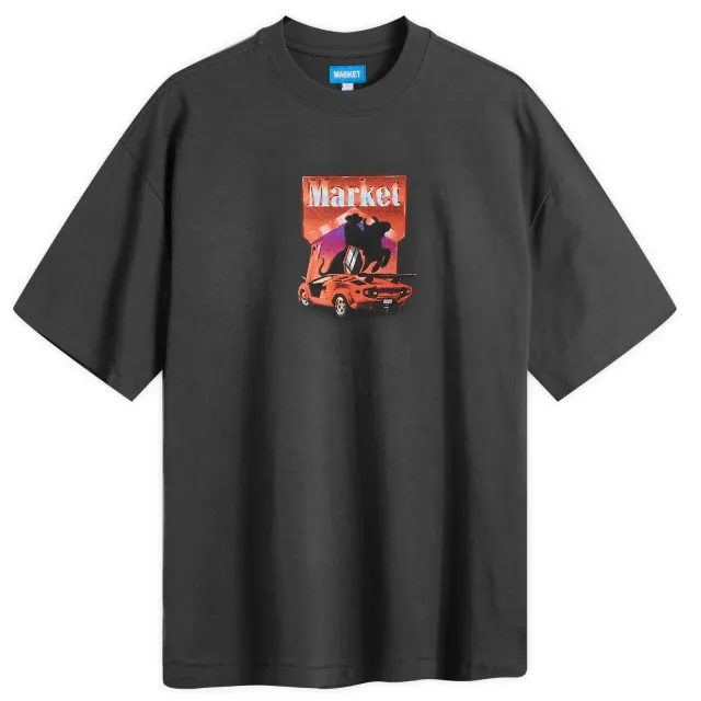 Market Men's Bullrider T-Shirt Washed-Black