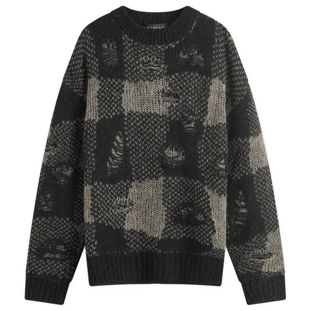 Our Legacy Women's Sonar Roundneck Black Destructive Gingham