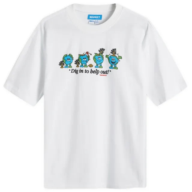 Market Men's Dig In T-Shirt White