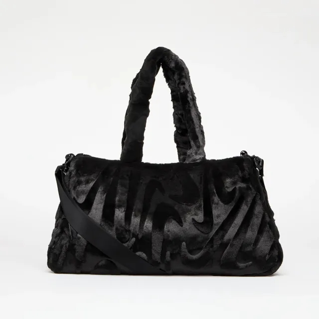 Bag Nike Sportswear Faux Fur Tote Black/ Black/ Metallic Silver Universal