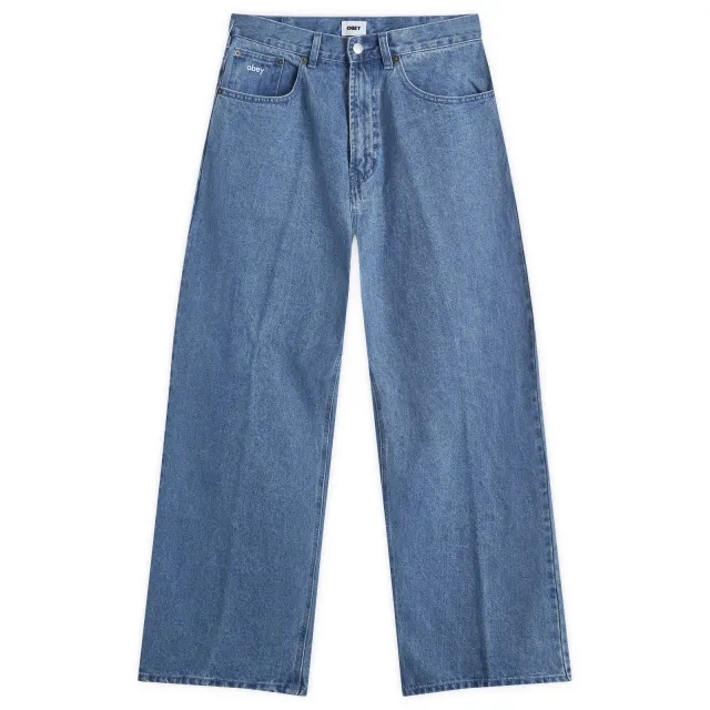 Asics Pants Obey Bigwig Baggy Denim Light Indigo W30
