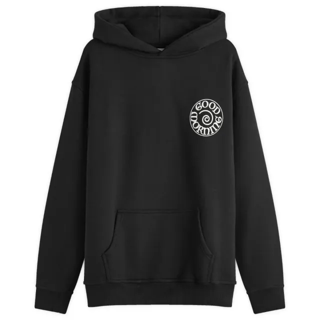 Good Morning Tapes Men's Spiral Logo Hoodie Black