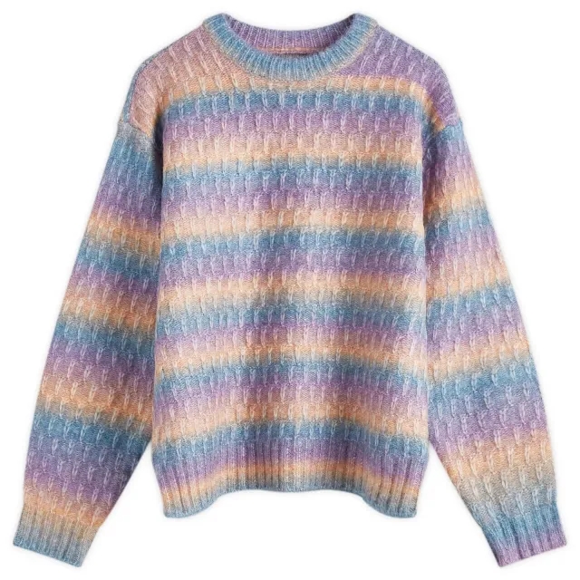 Obey Women's Daytrip Crew Jumper Purple Multi
