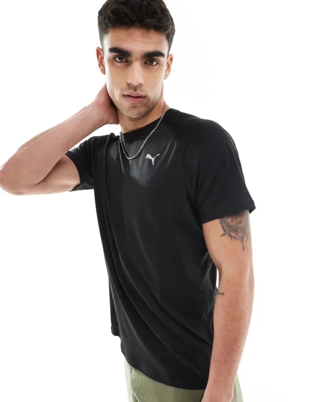 Puma Velocity Running T-Shirt In Puma Black