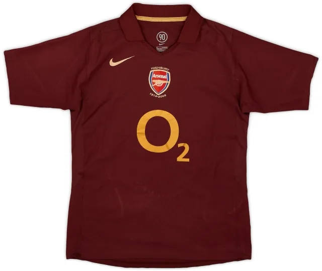 Nike 2005-06 Arsenal Home Shirt - 8/10 - (L.Boys)