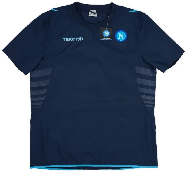 2013-14 Napoli Macron Waterproof Woven Training Shirt - 7/10 - (XXL)