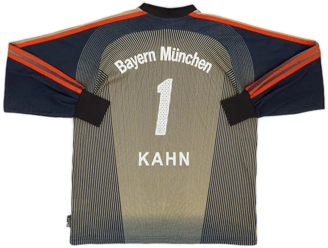 adidas 2003-04 Bayern Munich GK Shirt Kahn #1 - 6/10 - (XL.Boys)