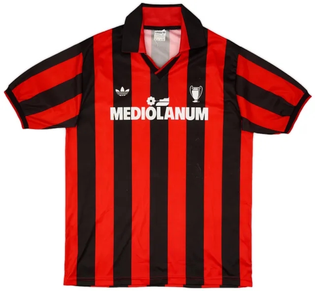 adidas 1990-91 AC Milan Basic Home Shirt - 6/10 - (S)