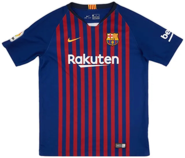 Nike 2018-19 Barcelona Home Shirt - 9/10 - (XL.Boys)