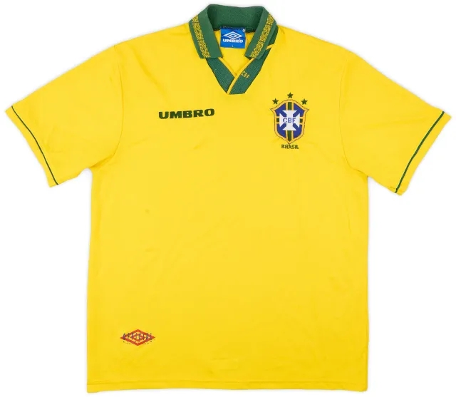 Umbro 1993-94 Brazil Home Shirt - 7/10 - (L)
