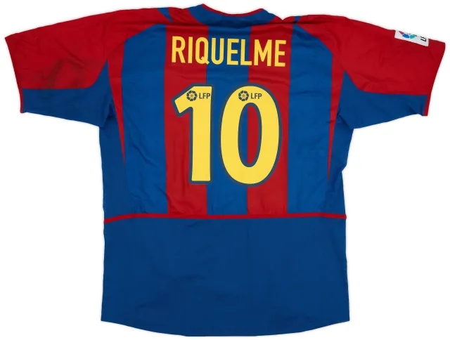 Nike 2002-03 Barcelona Player Issue Home Shirt Riquelme #10 - 8/10 - (XL)