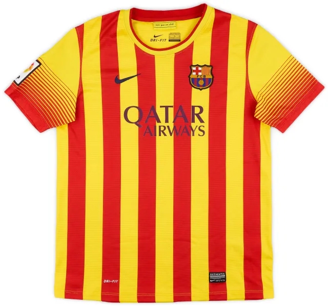 Nike 2013-15 Barcelona Away Shirt - 7/10 - (XL.Boys)