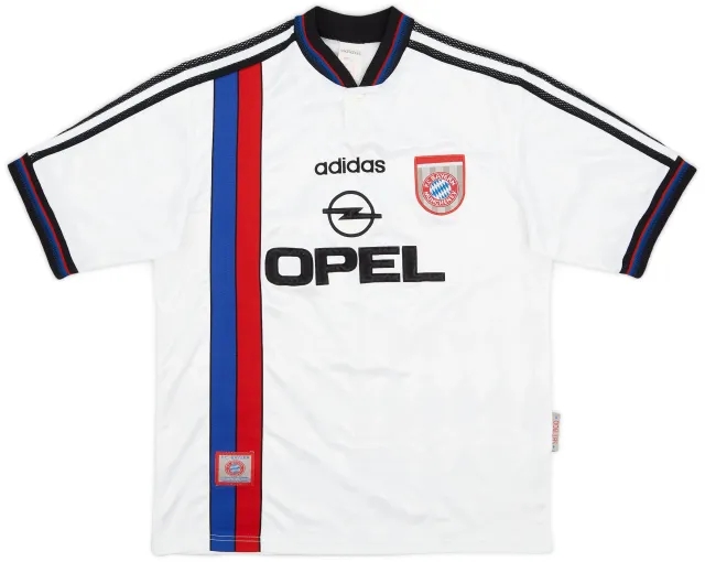 adidas 1996-98 Bayern Munich Away Shirt - 7/10 - (XL.Boys)