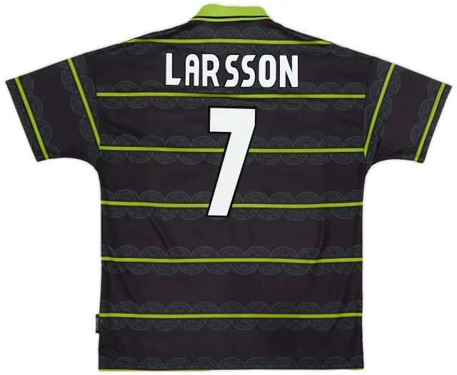 Umbro 1998-99 Celtic Away Shirt Larsson #7 - 6/10 - (XL)