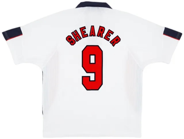 Umbro 1997-99 England Home Shirt Shearer #9 - 7/10 - (XXL)