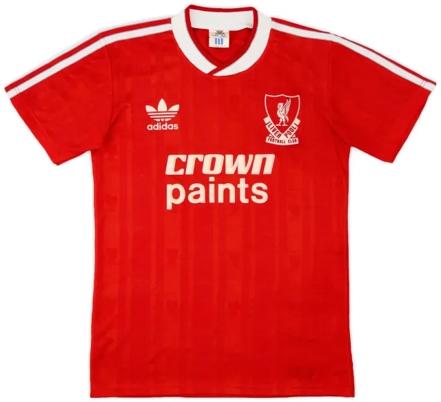 adidas 1987-88 Liverpool Home Shirt - 8/10 - (Y)