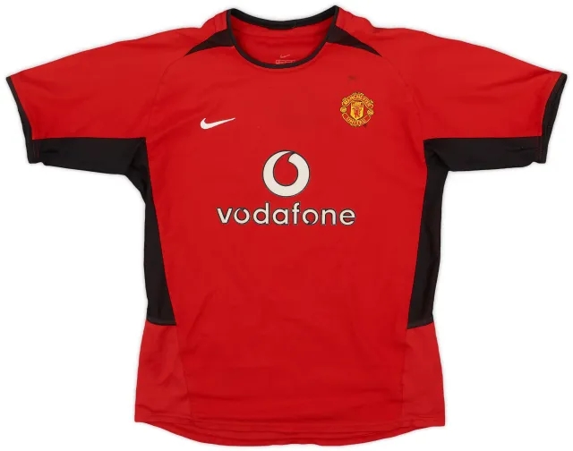 Nike 2002-04 Manchester United Home Shirt - 3/10 - (XXL)