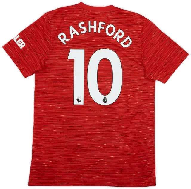 adidas 2020-21 Manchester United Home Shirt Rashford #10 - 9/10 - (M)