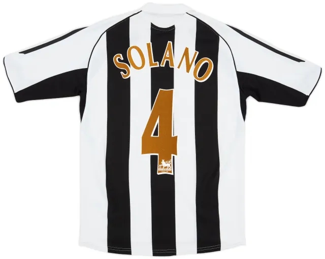 adidas 2005-07 Newcastle Home Shirt Solano #4 - 7/10 - (S)