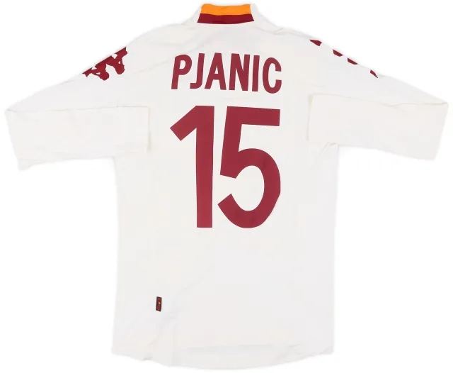 Kappa 2012-13 Roma Away L/S Shirt Pjanic #15 - 6/10 - (M)