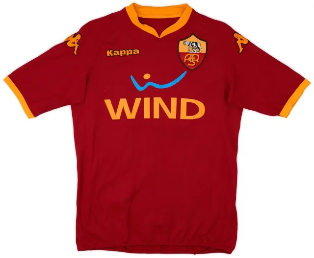 Kappa 2007-08 Roma Home Shirt #17 - 5/10 - (M)
