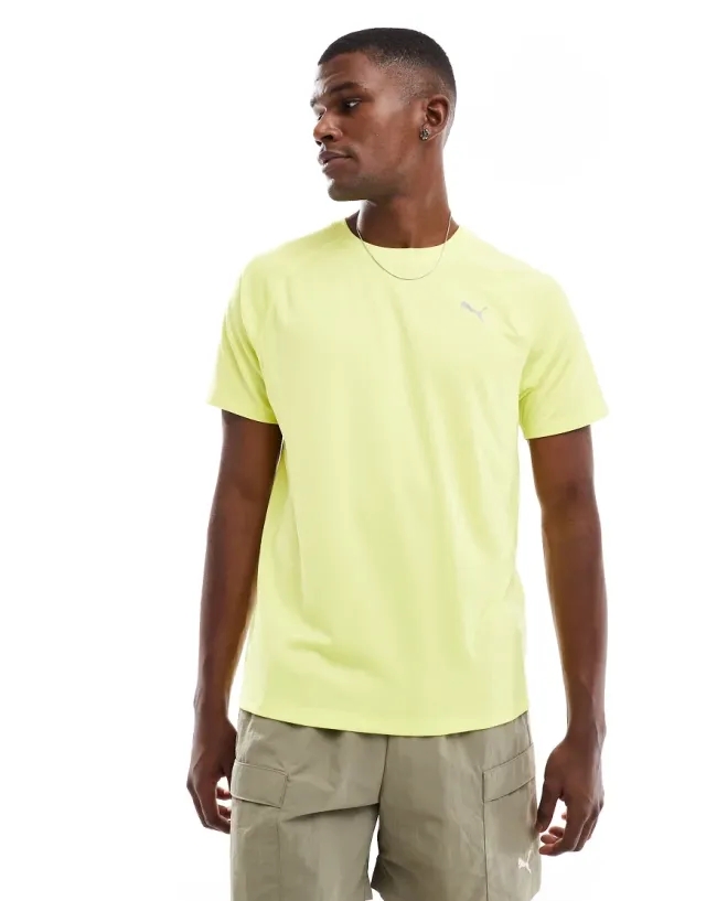 Puma M Run Velocity Tee (Poly) Lemon Sherbert - ['Yellow']