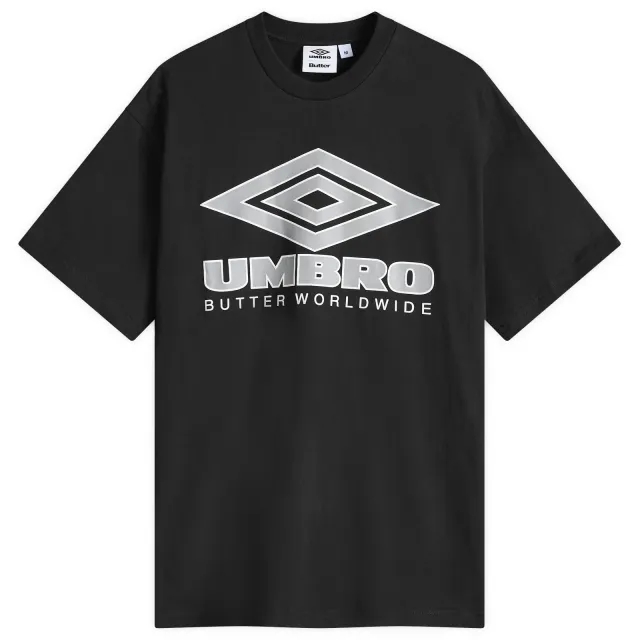 Butter Goods Men's x Umbro Diamond Logo T-Shirt Black