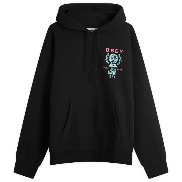 Sweatshirt Obey Helping Hand Hoodie Black Xl