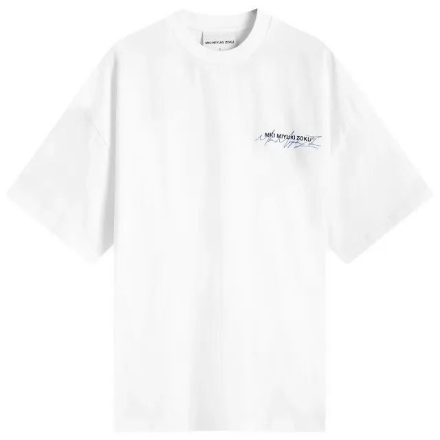 MKI Men's Signature Overlay T-Shirt White