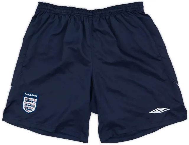 Umbro 2007-09 England Home Shorts - 7/10 - (XL)