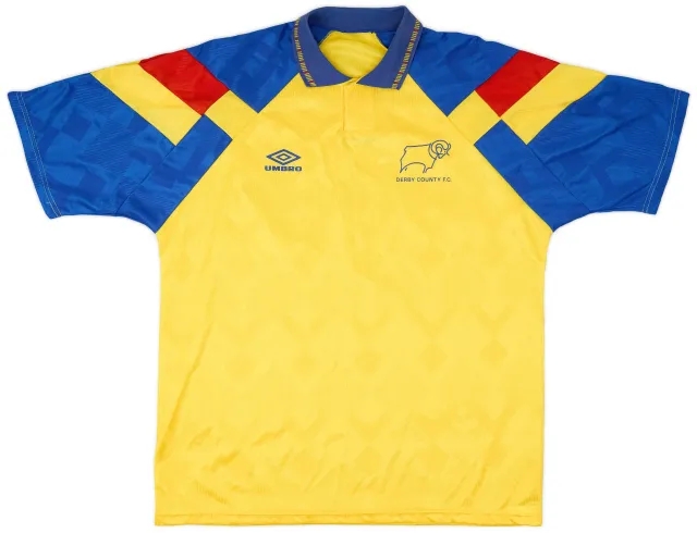 Umbro 1991-92 Derby County Third Shirt - 8/10 - (XXL)