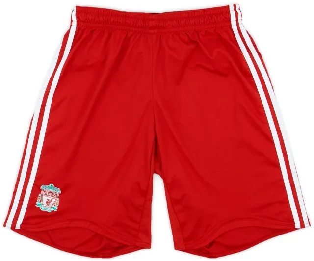 adidas 2008-10 Liverpool Home Shorts - 9/10 - (L)