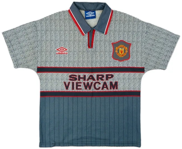 Umbro 1995-96 Manchester United Away Shirt - 8/10 - (Y)