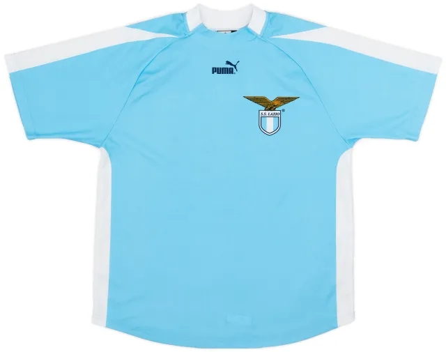 Puma 2003-04 Lazio 'Signed' Basic Home Shirt - 8/10 - (M)