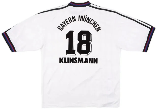 adidas 1996-98 Bayern Munich Away Shirt Klinsmann #18 - 7/10 - (L)