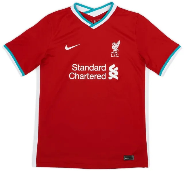 Nike 2020-21 Liverpool Home Shirt - 8/10 - (XL.Boys)
