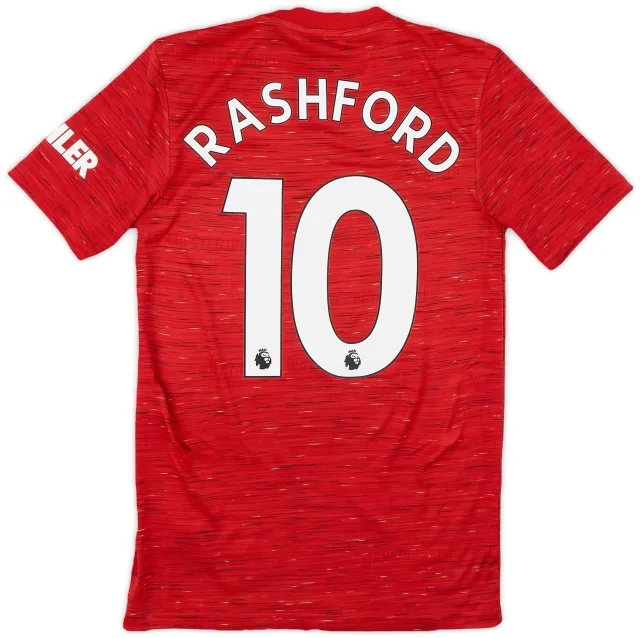 adidas 2020-21 Manchester United Home Shirt Rashford #10 - 9/10 - (XS)