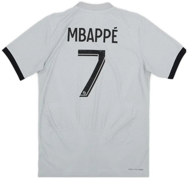 Nike 2022-23 Paris Saint-Germain Authentic Away Shirt Mbappe #7 - 9/10 - (S)