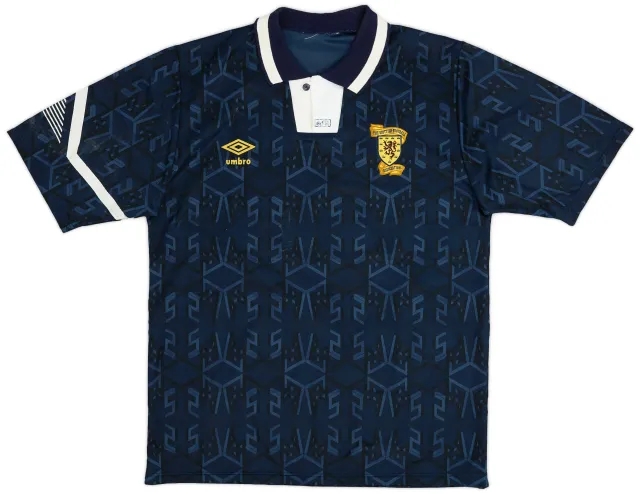 Umbro 1991-94 Scotland Home Shirt - 7/10 - (M)