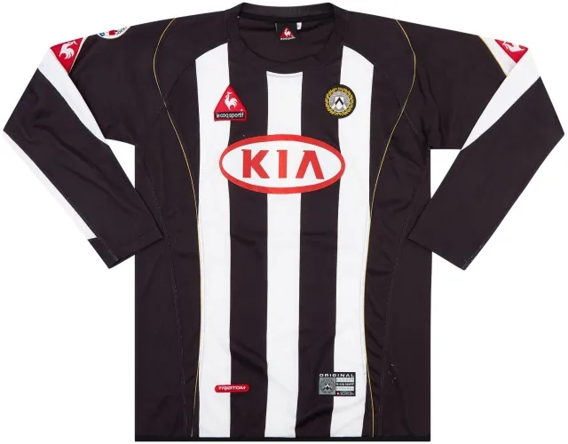 LeCoqSportif 2004-05 Udinese Match Issue Coppa Italia Home L/S Shirt Pieri #26 (v AC Milan)