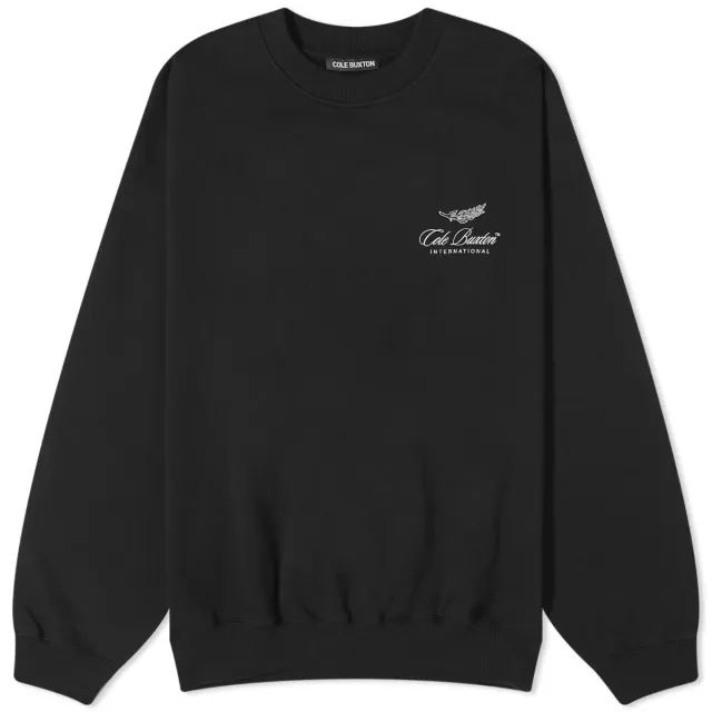Cole Buxton Men's International Crew Sweat Black