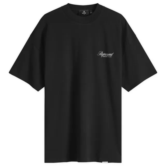 Represent Men's Owners Club Script T-Shirt Black