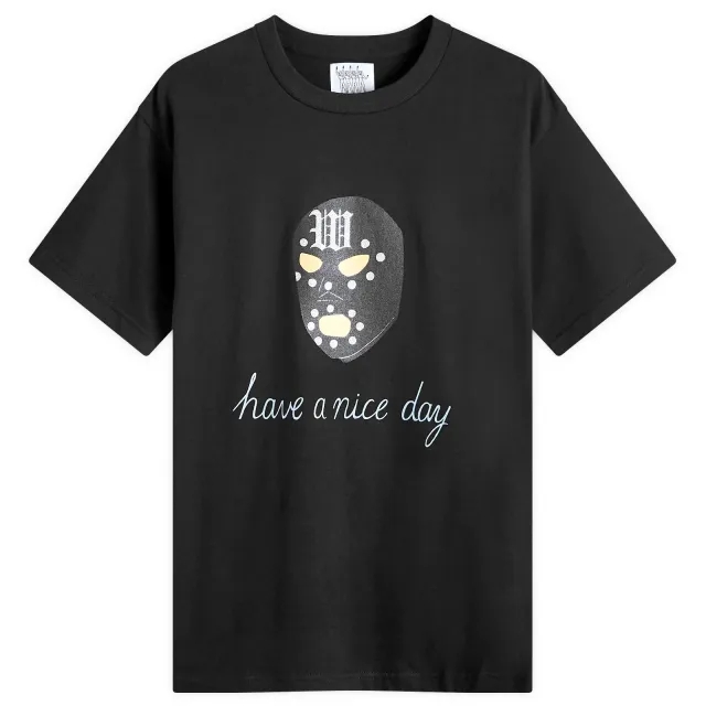 Wacko Maria Men's Type-1 Have A Nice Day T-Shirt Black