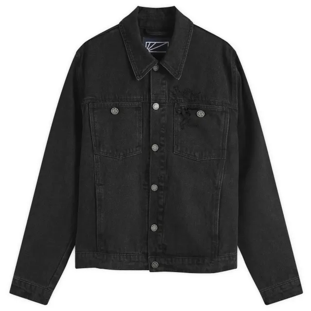 RASSVET Men's Lined Denim Jacket Black