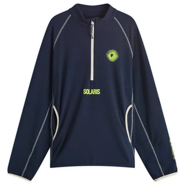 KA-YO KA_YO_Prototype Men's Solaris Half Zip Sweatshirt Dark Navy